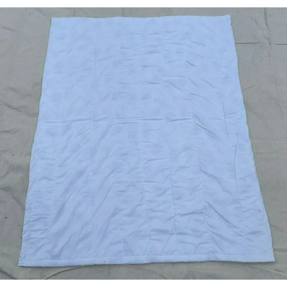 Handmade Baby Quilt, Christmas Santa Reindeer design w white back, 33